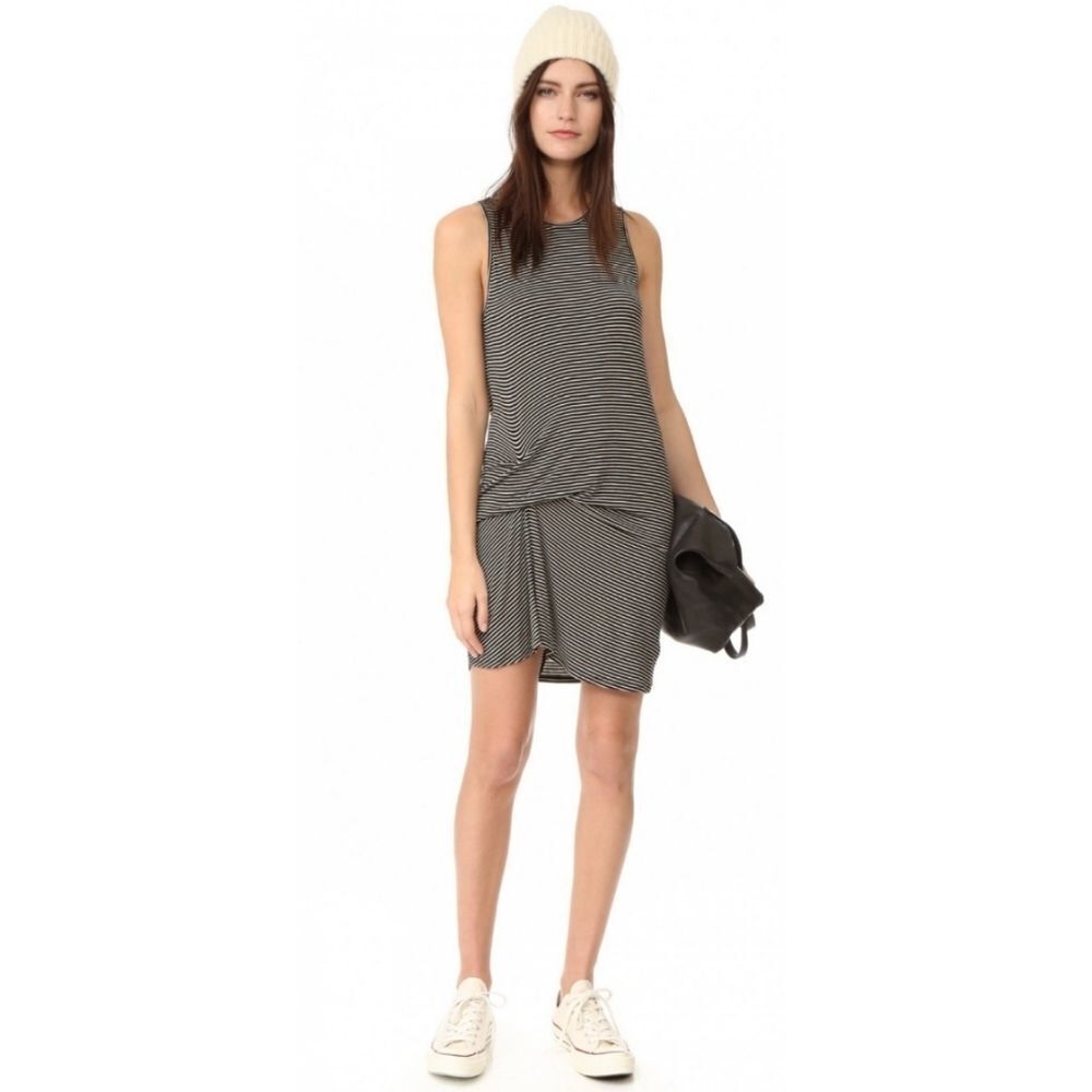 RILLER & FOUNT Ricky Striped Modal Dress M